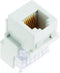 Legrand - OnQ Telephone Keystone Jack RJ25, Male to Male Connector, Universal Keystone Connector for Phone Connections, Rear Mount Snap-In Keyston...