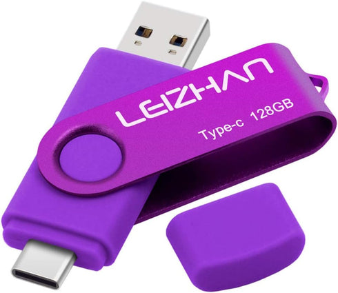 leizhan 128GB USB Flash Drive USB 3.0 Type C Phone Picture Stick for Samsung Galaxy S10+, S10e, S10,S9, Note 9, S8, S8 Plus,Google Pixel XL Thumb ...