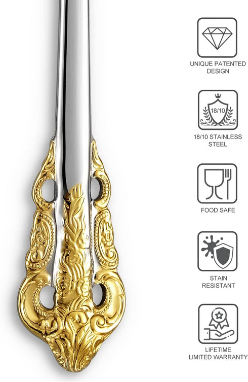 KEAWELL Luxurious 5.1-Inch Espresso Spoons Set - 6 Pieces - Mini Coffee Spoon, 18/10 Stainless Steel - Gorgeous Design with Exceptional Mirror Pol...