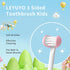 3 Sided Toothbrush Kids, Soft Bristles Toddler Toothbrush, Autism Toothbrush, 360° Oral Teeth Cleaning, Ages 2+, C3-Pink...
