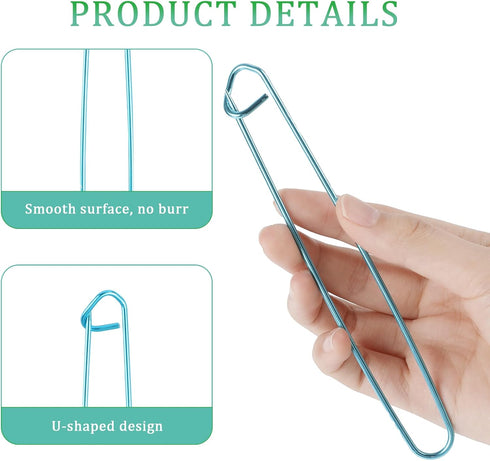 18 PCS Knitting Stitches Holder Set 6 Size Colorful Aluminum Yarn Stitches Holder Set Needles Practical Knitting Crochet Tools Knitting Supplies f...