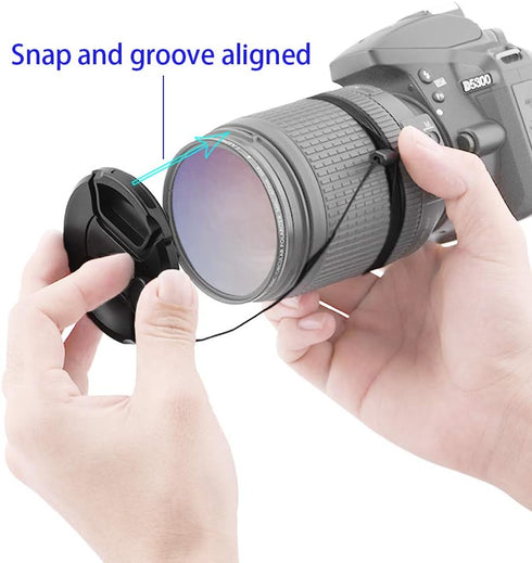46mm Snap-on Lens Cap Cover for Nikon Nikkor Z DX 16-50mm f/3.5-6.3 VR,Panasonic LUMIX G 25mm, F1.7 ASPH,LUMIX G II 20MM, F1.7 ASPH,Olympus M.ZUIK...