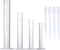 Measuring Cylinder Set, 4 Sizes Graduated Polypropylene Lab Test Tubes in 100 ml, 50 ml, 25 ml, 10 ml for Laboratory, & Science Experiments with 4...