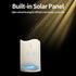 Solar Candles Outdoor Waterproof, 3" x 4.5" Ivory White Flameless Candles, Dusk to Dawn Light Sensor, LED Rechargeable Pillar Solar Candles for Ou...