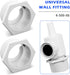 2 Pcs 6-500-00 Pool Cleaner Universal Wall Fitting (UWF) Connector Replacement Part Exact Fit for Zodiac Polaris 180 280 360 380 3900 Sport 480 Pr...