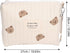 Outdoor Diaper Bag, Convenient Cotton Cloth Large Capacity Diaper Storage Bag Multifunctional Reusable Portable for Travel for Mother(Bear embroid...
