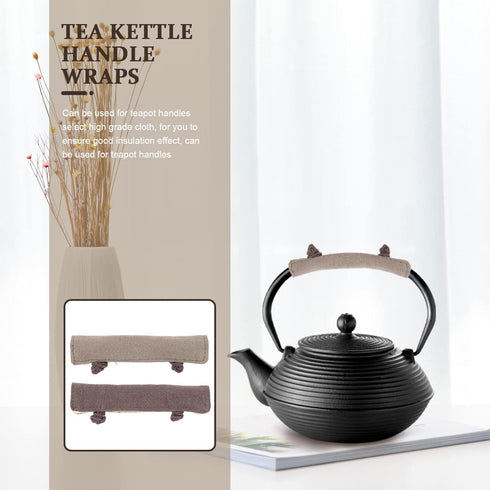CALLARON Oven Mitt Tea Kettle Handle Cover Holder: Hot Pot Pan Handle Sleeve Mitt Glove Teapot Handle Wrap 2pcs for Home Kitchen Microwave Refrige...