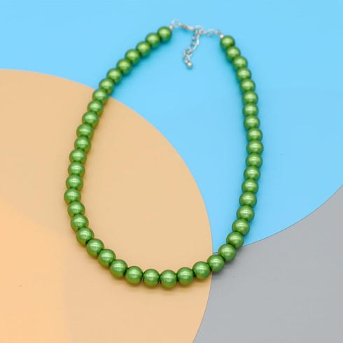 Long Simulated 10mm AAA Pearl Strand Necklace for Women Multicolor Pearl Choker Necklace 1920s Pearl Statement Necklace Costume Jewelry...