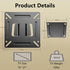 2 Pack Monitor Wall Mount for 14”-27” TVs LED LCD Flat Screen, Small TV Mount for Computer Monitors, RV TV Mount Camper Fixed Low Profile with 100...