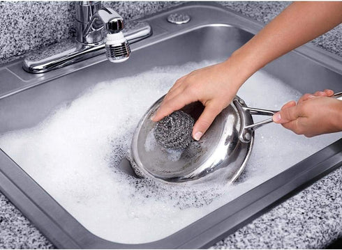 Fuller Brush Heavy Duty Stainless Steel Kitchen Cleaner Scrubbing Scour Sponges - 9 Pack...