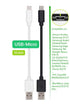 10-Pack Multi Short USB Cables & TypeC-C Cables for Charging Stations Compatible/w iPhone15, iPhone5-14/ iPads/iPad Mini/iPad Pros/Samsung Moblies...