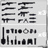 3 otters 6PCS Military Action Figures, Mini WWII Soldiers Army Model Building Block Toys with Military Weapons Accessories for Kids Party Favors G...