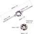 uxcell Die Stock Handle Wrench Set, M14 x 1.5 Threading Round Die and 38mm (Fit M12-M16 Dies) Holder Adjustable Wrench Hand Tool...