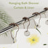 Amazer Shower Curtain Hooks, Decorative Bronze Shower Curtain Hooks,Stainless Steel Rust-Resistant Shower Hooks for Curtains-Set of 12...