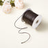 Cheriswelry 85 Yards 1mm Korean Waxed Polyester Cord Coconut Brown Beading String Threads Knotting Braiding Round Cord Ropes Crafting Cord Wire fo...