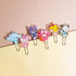 6 Pcs Cartoon Mechanical Pencils Melody Anime Black Pencil 0.5/0.7mm Kitty Kawaii Office School Supplies Cute Cat Stationery with 1 Lead Refill Se...