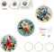 Egoshop 3 Flower Craft Kits with Pattern, Knitting, 3 Bamboo Embroidery Hoops, Crochet, Sewing, Stamped Cross Stitch, Quilting Kits for Beginners ...