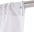 Valea Home Burlap Tier Curtains for Kitchen, Rustic Rod Pocket, Short Window, 24 inch Linen Cafe Curtains, White, Set of 2...