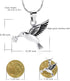 constantlife Hummingbird Cremation Jewelry Keepsake Stainless Steel Human Pet Urn Necklace for Ashes for Women Men Memorial Pendant...