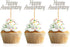 48 Pcs Silver Happy Anniversary Cupcake Toppers Picks for Anniversary Party Cake Decorations...