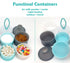 Baby Formula Dispenser Container, Portable Milk Powder Dispenser, Baby Feeding Travel Storage Container, Non-Spill Stackable Baby Snack Storage Co...