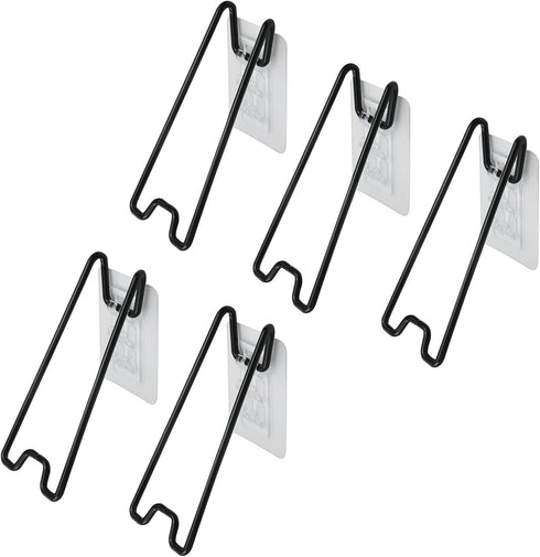 MY MIRONEY 5Pcs Adhesive Easel Back Black Metal Picture Frame Easel Back Stand Self Stick Easel Back Support for Photo Paintings Display, 5.12" He...