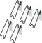 MY MIRONEY 5Pcs Adhesive Easel Back Black Metal Picture Frame Easel Back Stand Self Stick Easel Back Support for Photo Paintings Display, 5.12" He...