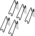 MY MIRONEY 5Pcs Adhesive Easel Back Black Metal Picture Frame Easel Back Stand Self Stick Easel Back Support for Photo Paintings Display, 5.12" He...
