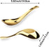 Asian Soup Spoons Stainless Steel Chinese Soup Spoons Set of 6 Soup Spoons Silverware Cucharas Para Comer for Ramen Pho Wonton Dumpling Noodles (g...