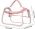 HAOGUAGUA Heavy Duty Clear Cosmetic Bag Waterproof Transparent Travel Makeup Toiletry Organizer Bag (Pink)...