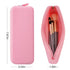 Travel Makeup Brush Holder,Silicone Makeup Brush Holder,Makeup Brush Bbag,BPA free Travel Accessories7.9 x 3.15 x 1.18 inches-Pink...