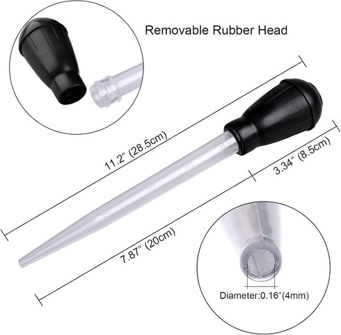 WEAVERBIRD Manual Fish Tank Water Changer Aquarium Dropper, 30ml Aquarium Clean Pipette Dropper, Fish Tank Cleaning Waste Remover, Aquarium Gravel...