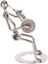 Broadway Gift French Horn Player Silver Tone 6 inch Table Metal Decorative Musician Tabletop Figurine...