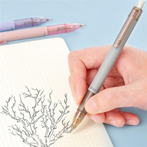 2Pcs 0.5mm Mechanical Pencil, Simple Propelling Pencil, Fashion Movable Pencil, Cute Eraser Top Press Pen, Cute School Supplies for Writing,Drawin...