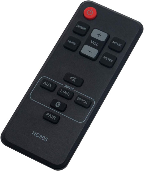 NC305 NC305UH Replacement Remote Control fit for Sanyo Soundbar FWSB405F FWSB405FA FWSB405FS FWSB405FP Sound Bar...