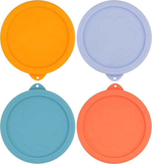 1 Cup Silicone Replacement Lids Storage Cover for Anchor Hocking Glass Bowls (Container not Included) 4 Pack Microwave, Dishwasher and Freezer Saf...