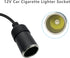 USB C to 12V Cigarette Lighter Adapter, 1Ft Converter Cable for Dash Cams, GPS...