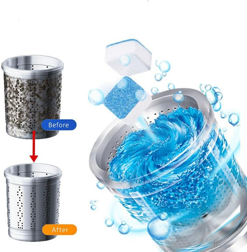 Washing Machine Cleaner Descaler Tablets – Deep Clean Formula, Cleans & Refreshes Front Load and Top Load Machines, Removes Odors, and Residue. An...