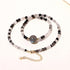 Black Rutilated Quartz/Moonstone Beaded Necklace Protection Necklaces for Women Spiritual Jewelry Choker Love Gifts for Her...