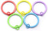 50PCS 30mm Colorful Flat Key Chain Ring Metal Split Keychain Key Ring for Car Home Keys Organization...