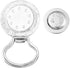 MJartoria Interchangeable Snap Buttons Centerpiece Rhinestone Eye Glass Holding Brooch (Silver Color)...