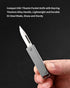 TKK1 Mini Titanim Pocket Knife, EDC Utility Knife with Key Ring, Lockable Folding Knife with D2 Steel Blade, Cool EDC Tool for Camping, Hiking and...
