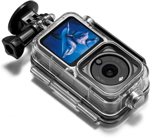 Action 2 Waterproof Case Diving Shell 45m Environmentally Friendly Housing Cover Camera Dual Screen for Osmo Action 2...