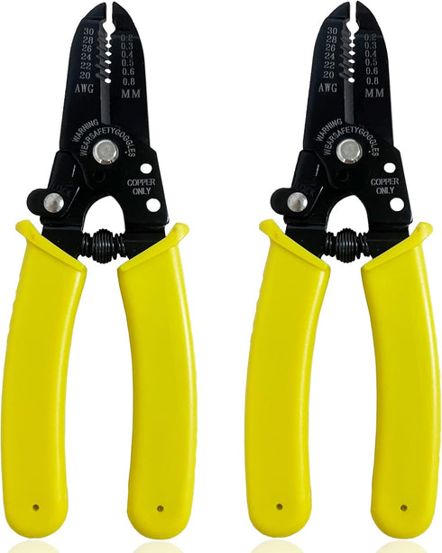 Professional Wire Stripper Wire Cutter Precision Multi-Function Hand Tool for 20-30 AWG Solid Wire & Stranded Wire, 6.5 Inch Wire Stripping Tool, ...