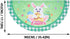 PRETYZOOM 2 Pcs Easter Fan Flags Half Fan Banner Decoration Happy Easter Cartoon Rabbit Eggs Semi-Circular Flags Decorations Bunting for Outdoor F...