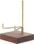 Hipiwe Display Stand Easel with Adjustable Metal Arms Wooden Base Rock Display Easel Holder for Fossil Coral Geodes Rock Mineral Agate Plate Seash...