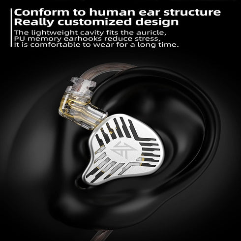 KZ EDS High resolution noise-canceling headphones Professional configuration earphone in-ear monitoring earbuds Portable earpieces Sports and exer...