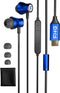 FHG USB C Headphones for Samsung Galaxy S24+ Ultra S23 Z Fold 6, Hi-Res Audio USB C Earbuds Microphone Volume Control for iPhone 15 Pro Max Ipad, ...