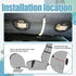 24PCS Car Seat Cover Plum Plate Metal Hooks, 12Pcs Plastic Car Seat Covers Chucks and 12Pcs Metal Hooks Locking Clip Plastic Card Fixed Fastener B...