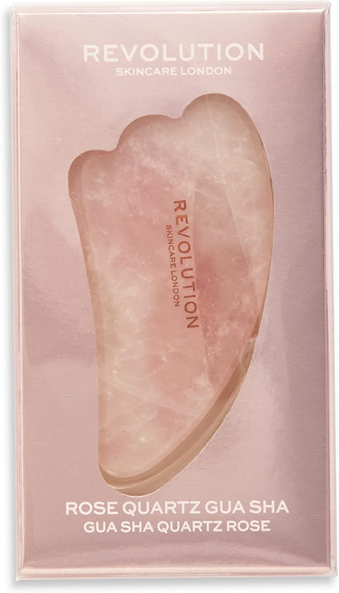 Revolution Skincare London, Rose Quartz Gua Sha, Massager for Face, Neck & Body, 82g...